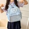 New Cute Wing Cross Ita Backpacks Y2K Large Capacity Knapsack Lolita Girl Transparent Schoolbag outdoor Bookbag Travel Rucksack