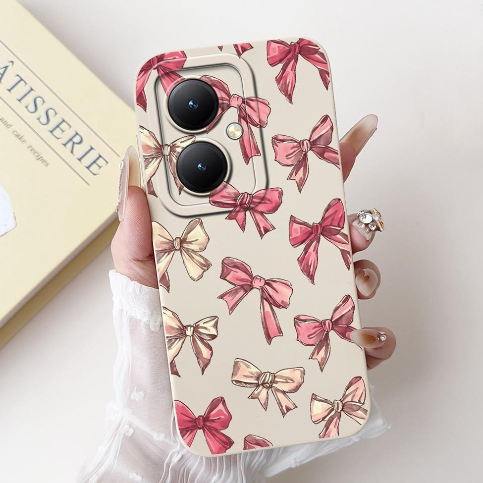 For Xiaomi Poco M6 5G Case Cover Silicone Luxury Fashion Flowers Kawaii Cute Cat Shockproof Phone Case 23128PC33I
