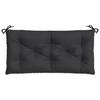 Garden Bench Cushions 2 Pcs Black 100x50x7 Cm Oxford Fabric