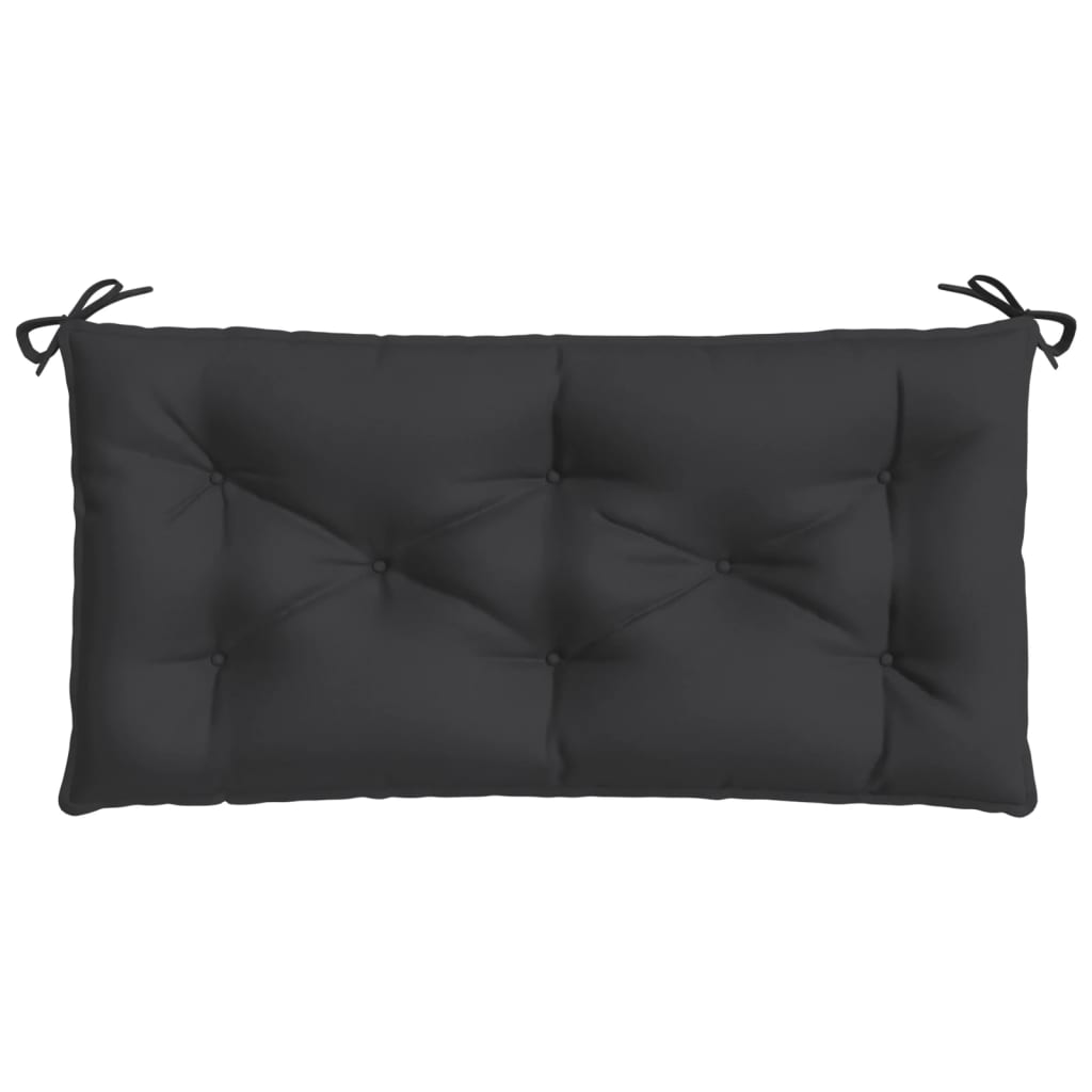 Garden Bench Cushions 2 Pcs Black 100x50x7 Cm Oxford Fabric