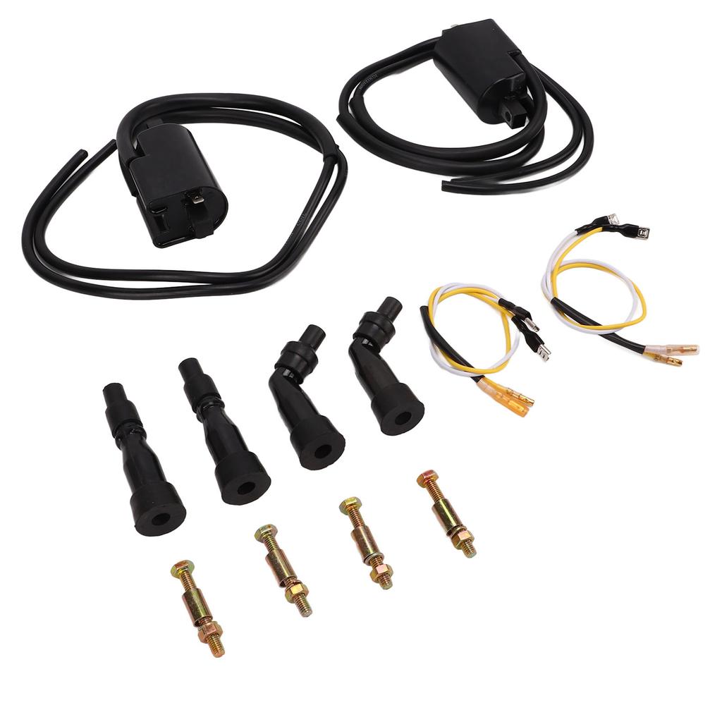 2pcs Ignition Coils 30501?300?003 With Spark Plug Caps Replacement for CB750K CB750A CB750F