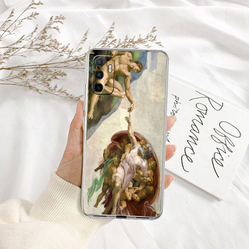 IK31 Fresco Adam Sculpture Angel Case for LG K22 K30 K40 K40S K41 K42 K50 K50S K51 K51S K52 K61 K62 K71 K92 Q60 Q61 V40 V50 V60