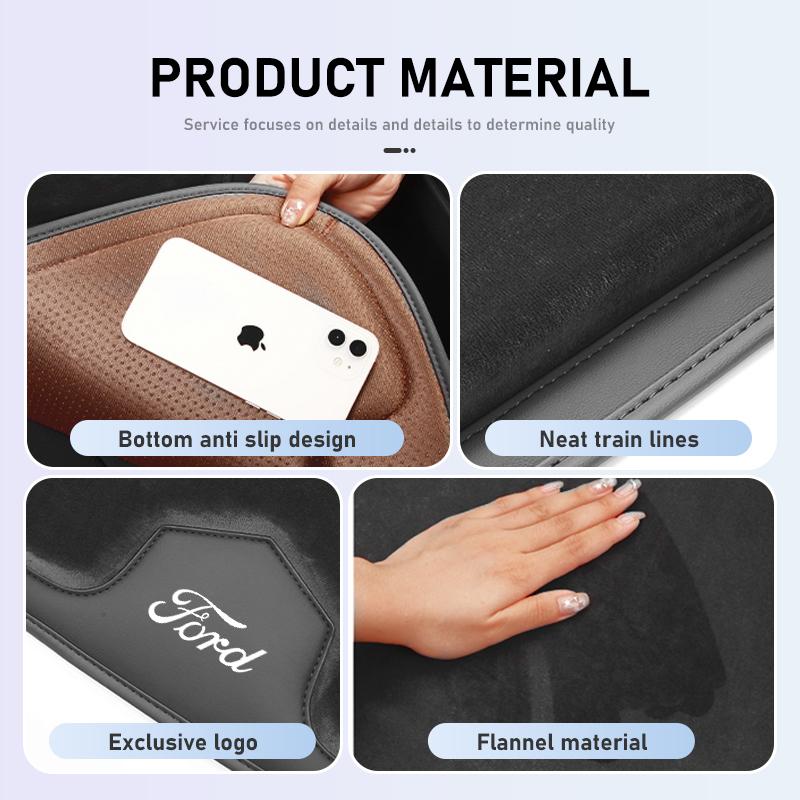 Flannel Car Front Seat Cushion Anti-slip Seat Protective Cover For Ford Focus mk2 mk3 mk4 Fiesta Ranger Mondeo S-MAX Kuga