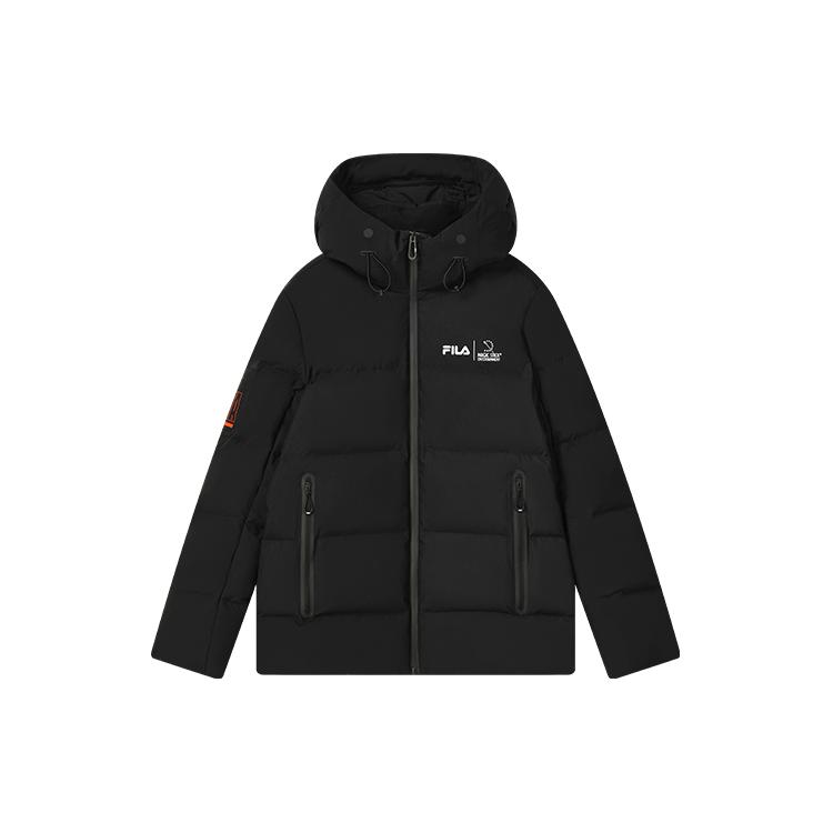 FILA Down Jackets Men s Jet Black Hooded Moderate Other F11M249903F-BK S