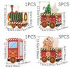Paper Train Christmas Advent Calendar Advent Calendar Number Candy Present Christmas Box Creative Design Sticker