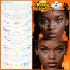 1Pcs Laser Halloween Freckle Tattoo Patch,Temporary Tattoo Stickers Hot Stamping Freckles Makeup Patches Face Makeup