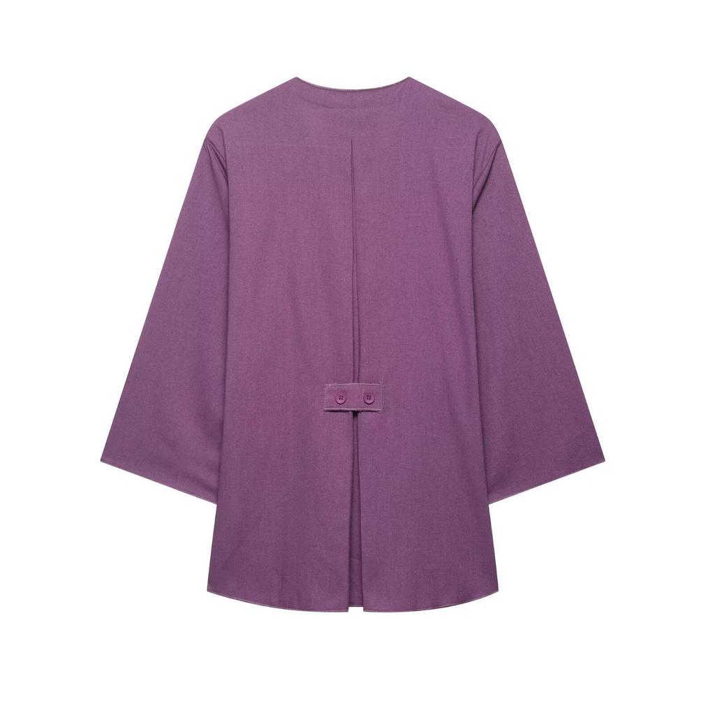 Spring European & American Style Kimono Cross Jacket with Casual Pants