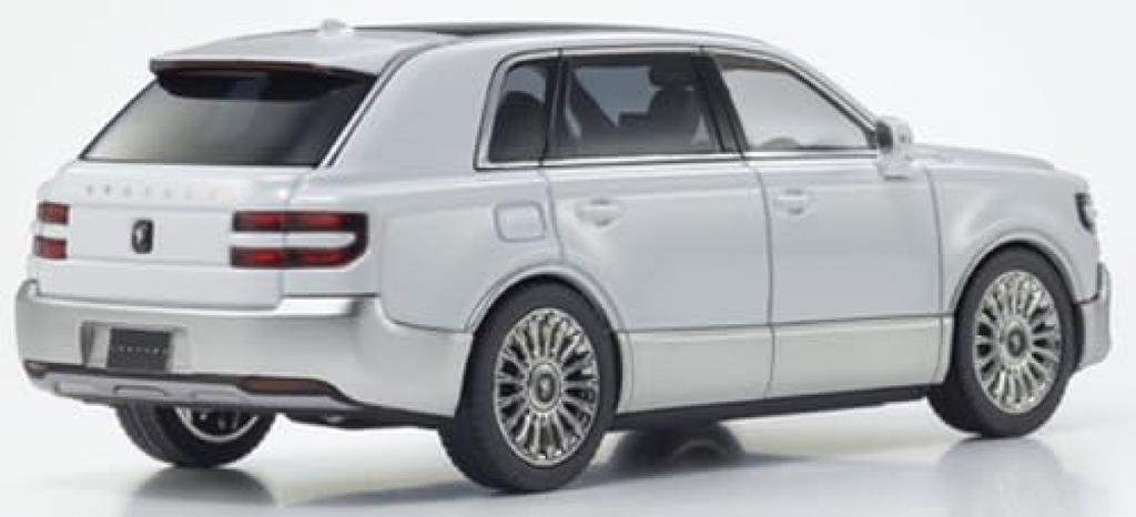 Kyosho Original Scale Toyota Century with Finished KS03926WS 1/43 (Hakkaku) (White/Silver) Mid-Brown Interior, Model,