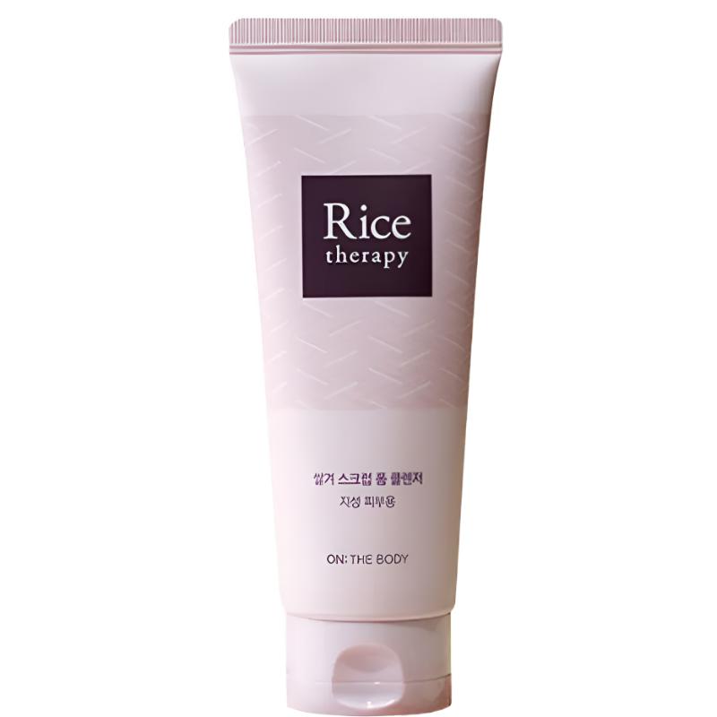 

[On The Body] Rice Therapy Rice Bran Scrub Foam Cleanser Double Set 150 ml x 2
