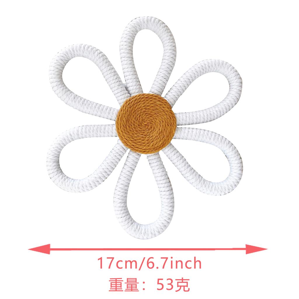 Room Decoration Bohemian Children's Chrysanthemum Weaving Lace Wall Hanging Home for Girls and Children Wall Decoration Flowers