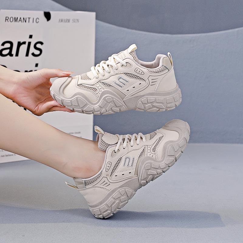 

Женские модные кроссовки Dad 2025: Осенние кроссовки и повседневная обувь Autumn Durian KT-2685 36 бежевый