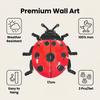 3Pcs Metal Ladybug Wall Decor, Cute Iron Art Ornaments for Home, Garden, Patio and Door Decoration