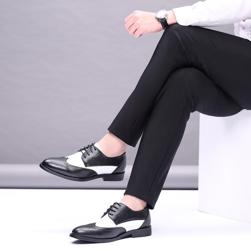 Vysoce kvalitní luxusní kožené pánské kožené boty Neformální kožené boty Velké pánské kožené boty 46,47