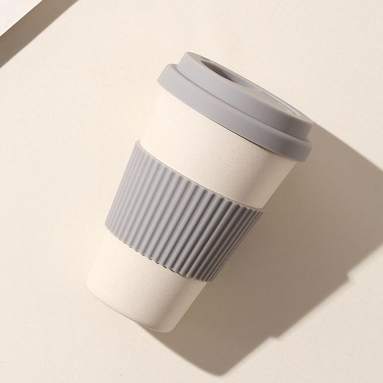 Kaffeebecher-Geschenkset aus Bambusfaser, umweltfreundlicher Kaffeebecher
