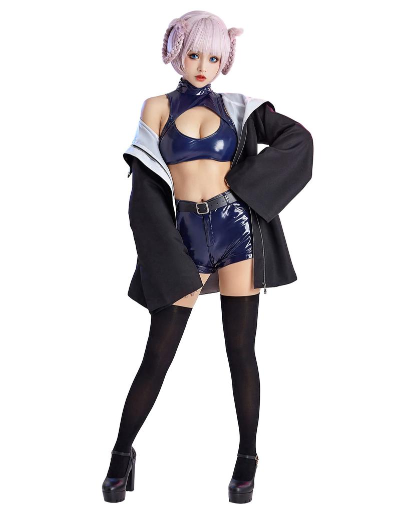 Miccostumes Anime Vampire Cosplay Full and Pants Women's Costume, Set, Coat, Top, (Small)