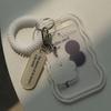 Silver Cow Poka Holder Idol Top Loader Photocard Transportation Card Student ID Keyring