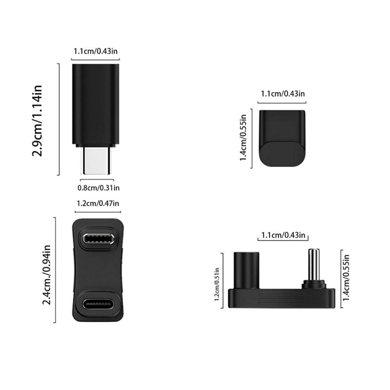 

Подходит для Steam Deck, удлинитель 2-в-1, прямоугольный адаптер Usb C Type-C