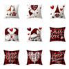 Merry Christmas Cute Dwarf Print Pattern Cushion Cover Home Living Room Sofa Decoration Polyester Pillow Pillow Cover
