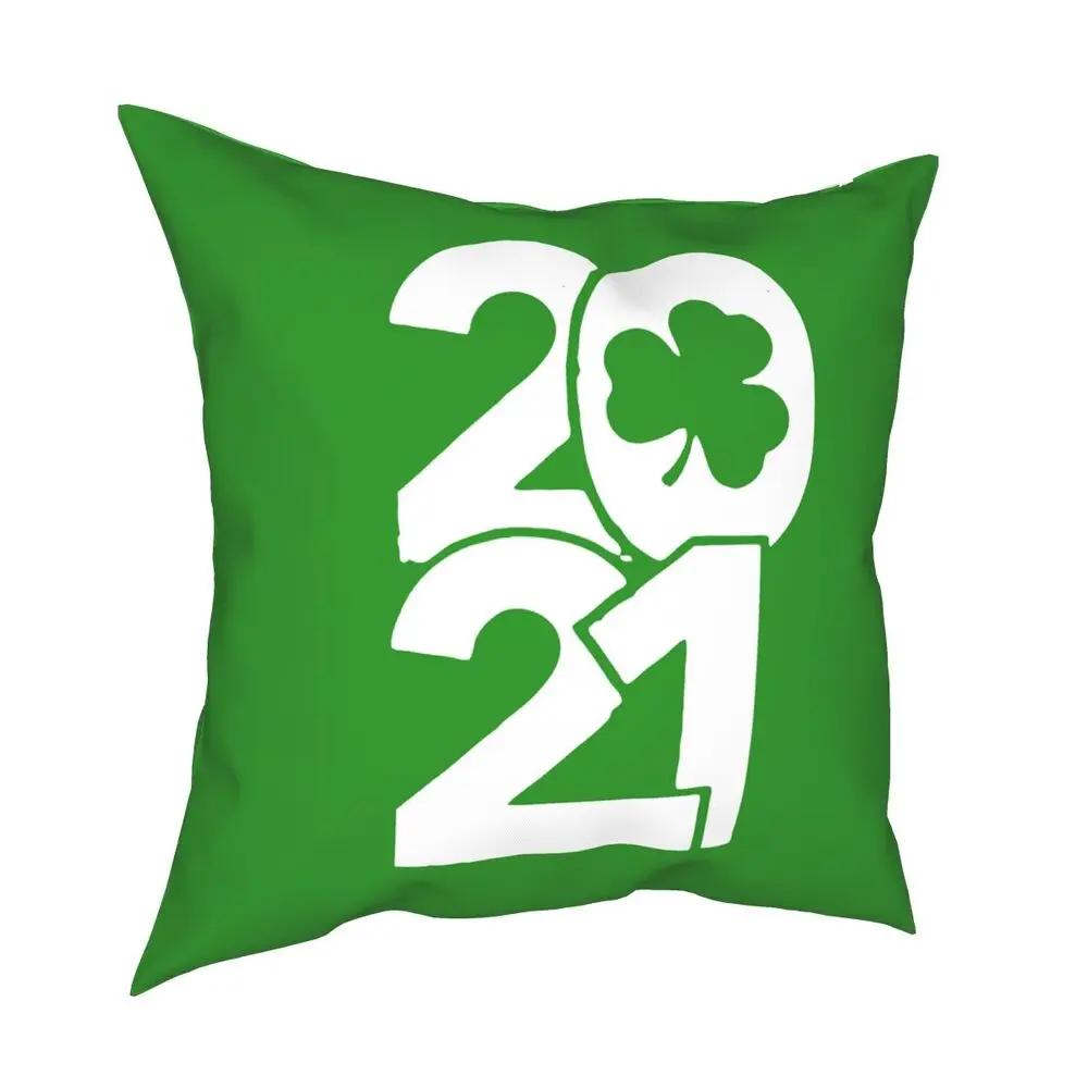 St. Patrick's Day Shamrock Throw Pillow Cover Cushions for Sofa Irish Saint Paddys Leprechaun Clover Holiday Cushion Covers