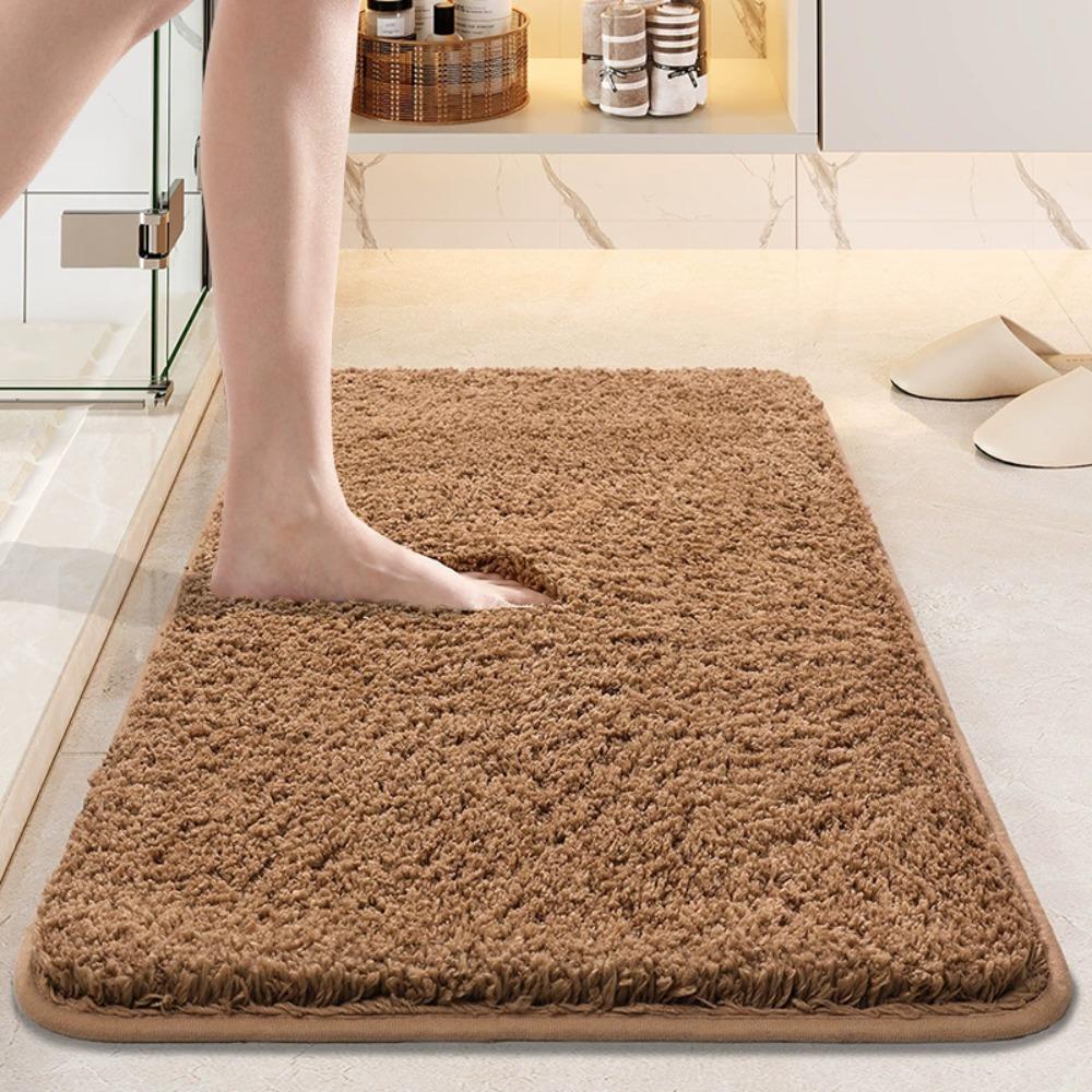 Verdickte Badezimmer-Matte Saugfähig Rutschfest Toiletten-Bade-Matte Schlafzimmer-Teppich Fußabtreter Eingangsbodenmatte