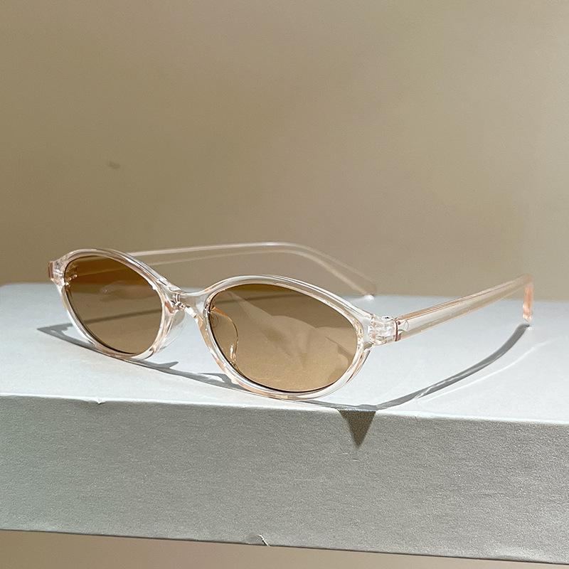 Retro Fashion Oval Small Frame Sunglasses Women'S Street Sunglasses Personalized Trendy Sunglasses