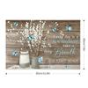 1Pcs Frameless Flower And Butterfly Canvas Painting Plant Posters And Prints For Living Room Bedroom, Wall Art Pictures, Home Decor