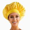 Shower Wide Brim Elastic Satin Hair Care Cap - Women's Sleep, Salon, and Shower Use