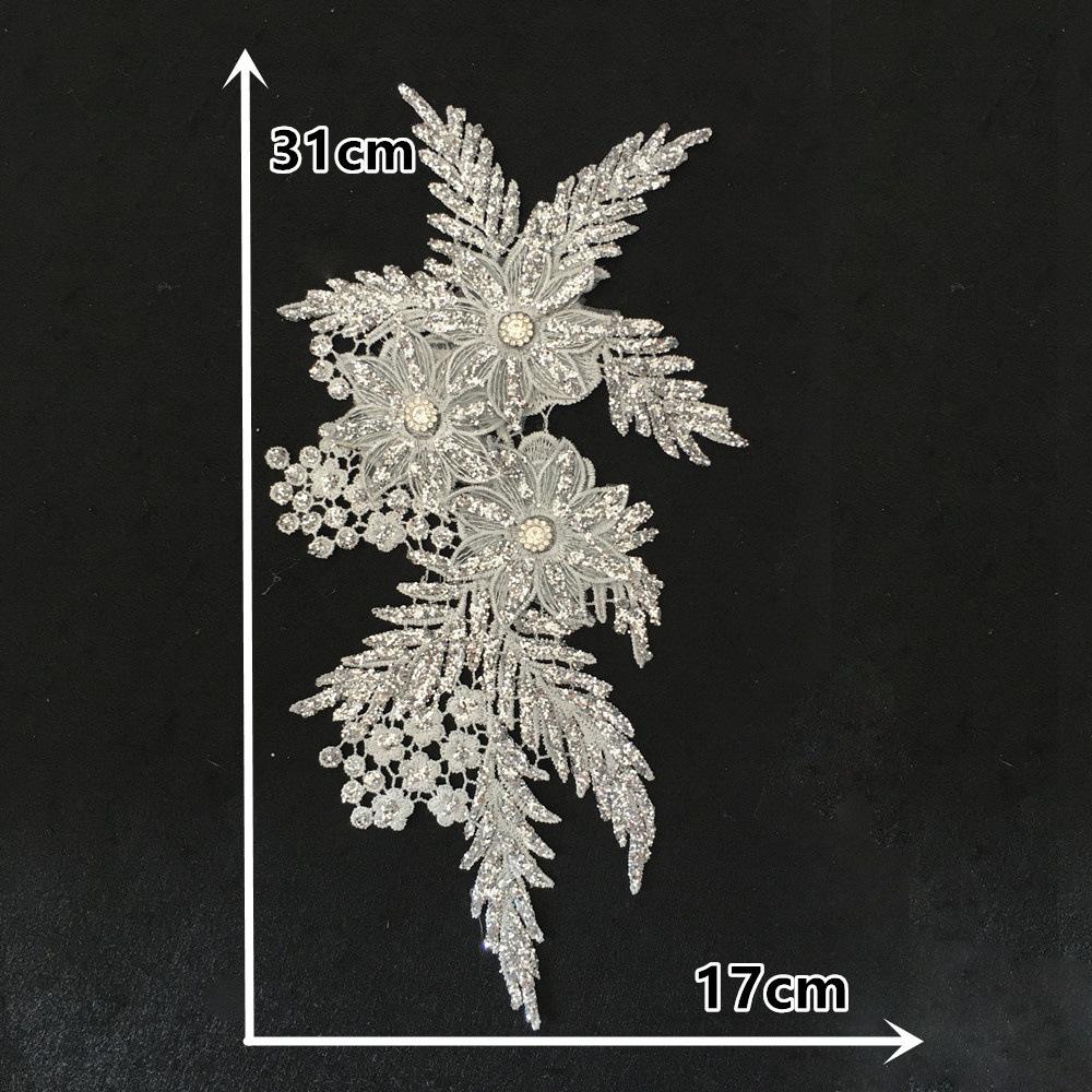 Computer Embroidery Gold Thread Lace Collar Sequined Rhinestone Diy Lace Lace Clothing Accessories