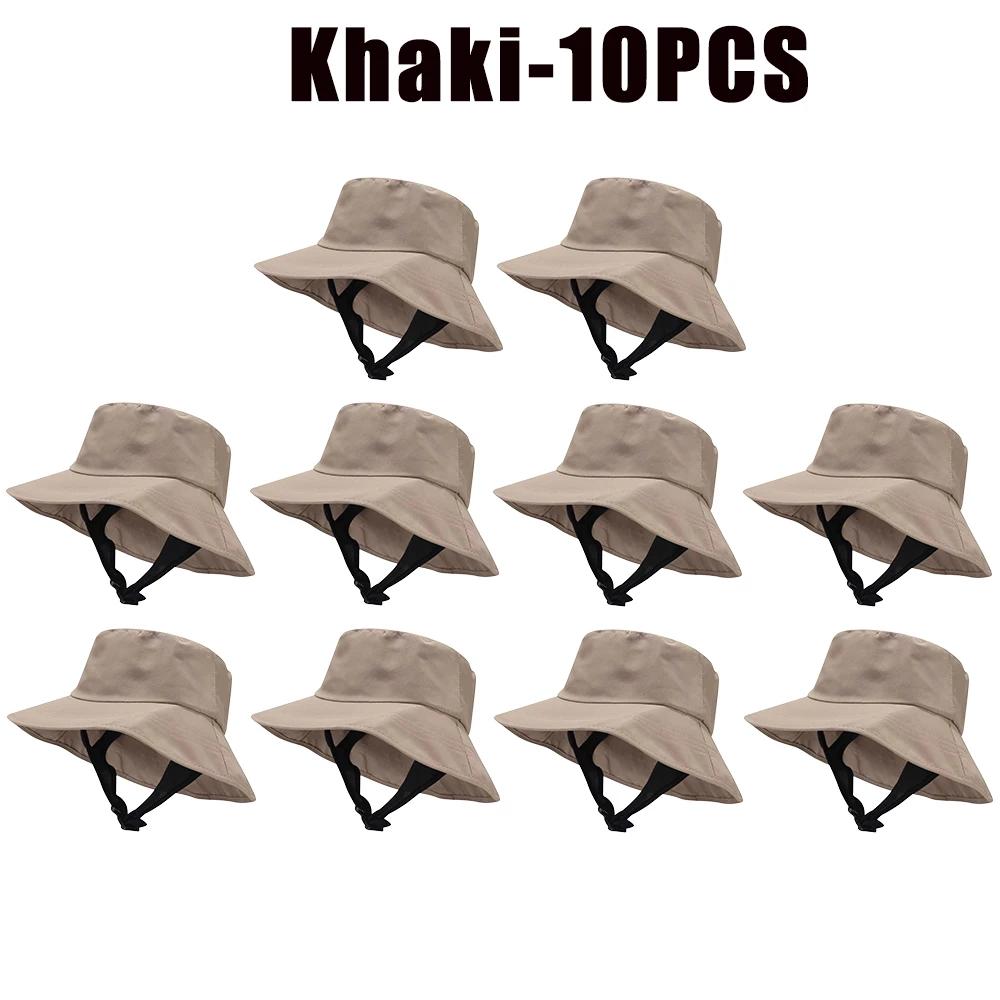 UPF50+ Beach Surf Bucket Hat Mesh Breathable Sun Hat Men Women Outdoor Fishing Cap Chin Adjustable Cap Water Sport Cap Sombrero
