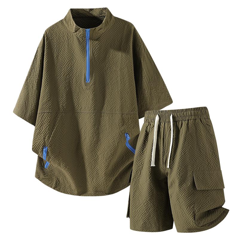 Suit Casual Sports Men s Short-sleeved Shorts Men s Outfit Complete Set 2XL