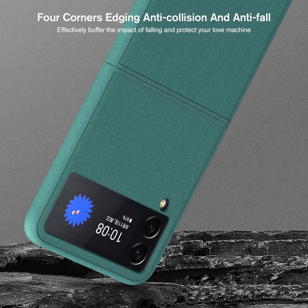 New Matte Feel Siamese Protective Phone Cover On For Samsung Galaxy Z Flip 4 5g Zflip 4 Zflip4 Flip4 2022 Anti -Fall Cases Coque