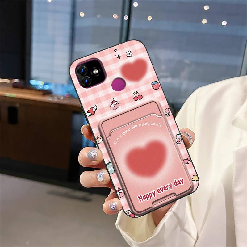 Waterproof Back Cover Phone Case For Itel P36/P36 Pro/vision1 Plus Durable Card slot Full wrap Fashion Design Soft case