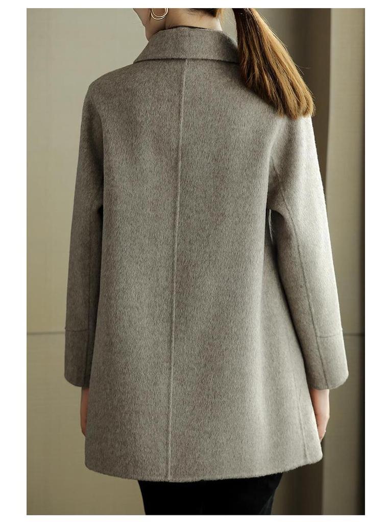 2023 Autumn/Winter Chic Loose Casual Slimming Wool Coat - Versatile & Stylish