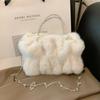 Exquisite square velvet high-quality fur sense luxury new shoulder bags for women simple
