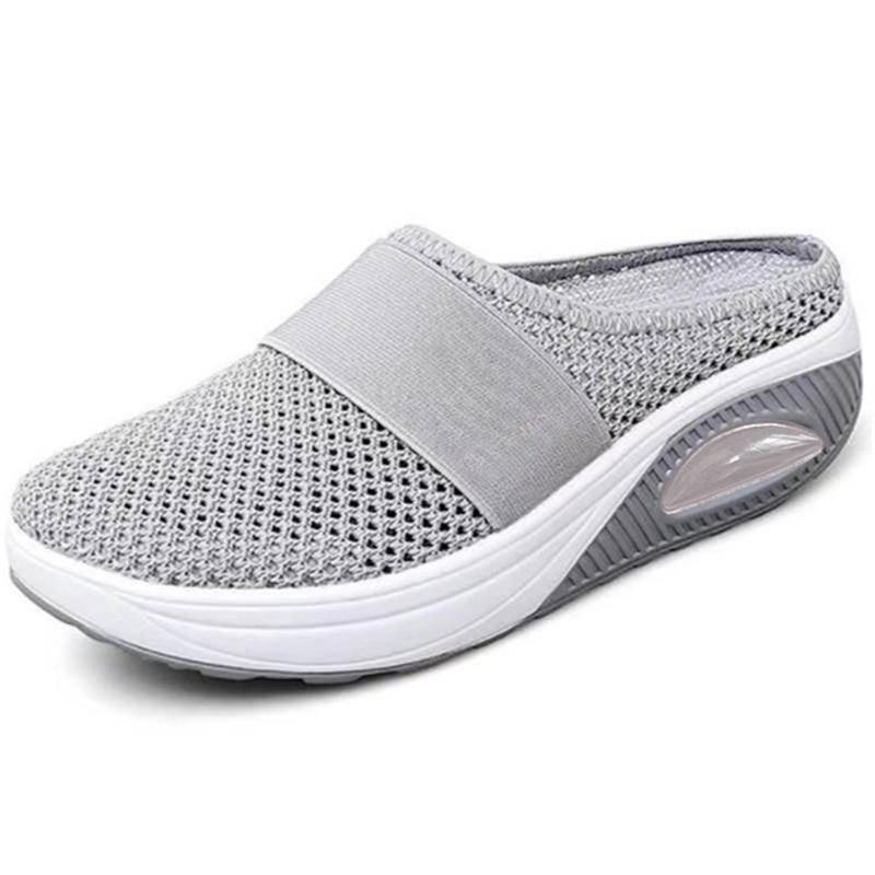 Chinelos de cunha femininos chinelos premium vintage antiderrapante casual plataforma feminina sapatos retro plus size sandálias ortopédicas para diabéticos