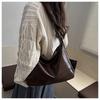 Retro Style Faux Leather Tote Bag for Women Large Capacity Shoulder Handbag