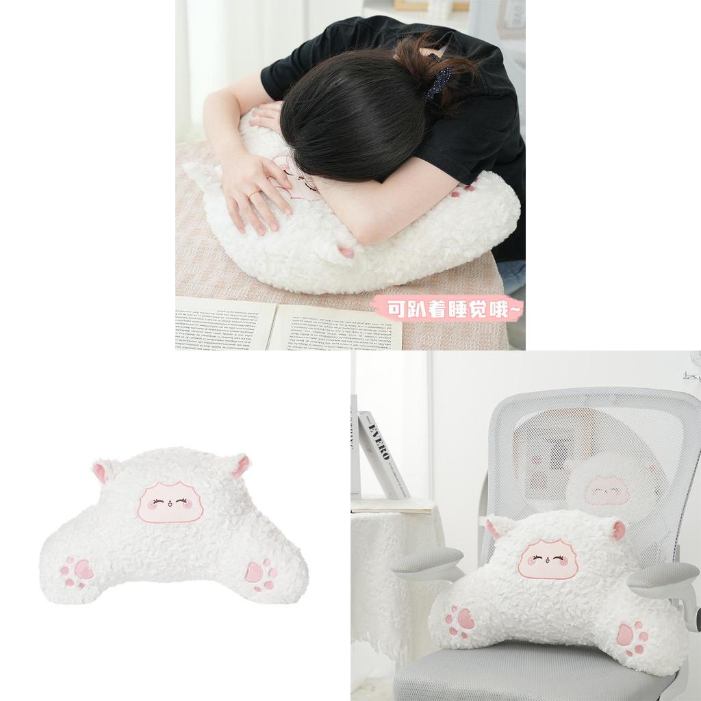 Cartoon Sheep Plush Cushion For Living Room Decor With Pp Cotton Filling