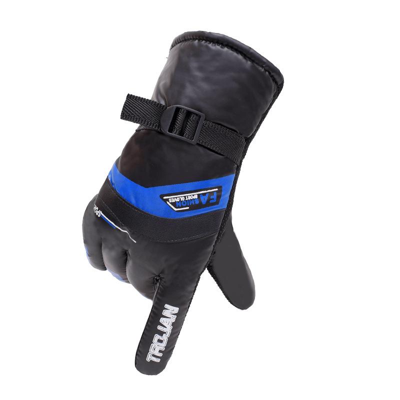New winter warm men's gloves motorcycle riding cold-proof outdoor sports gloves velvet ski gloves
