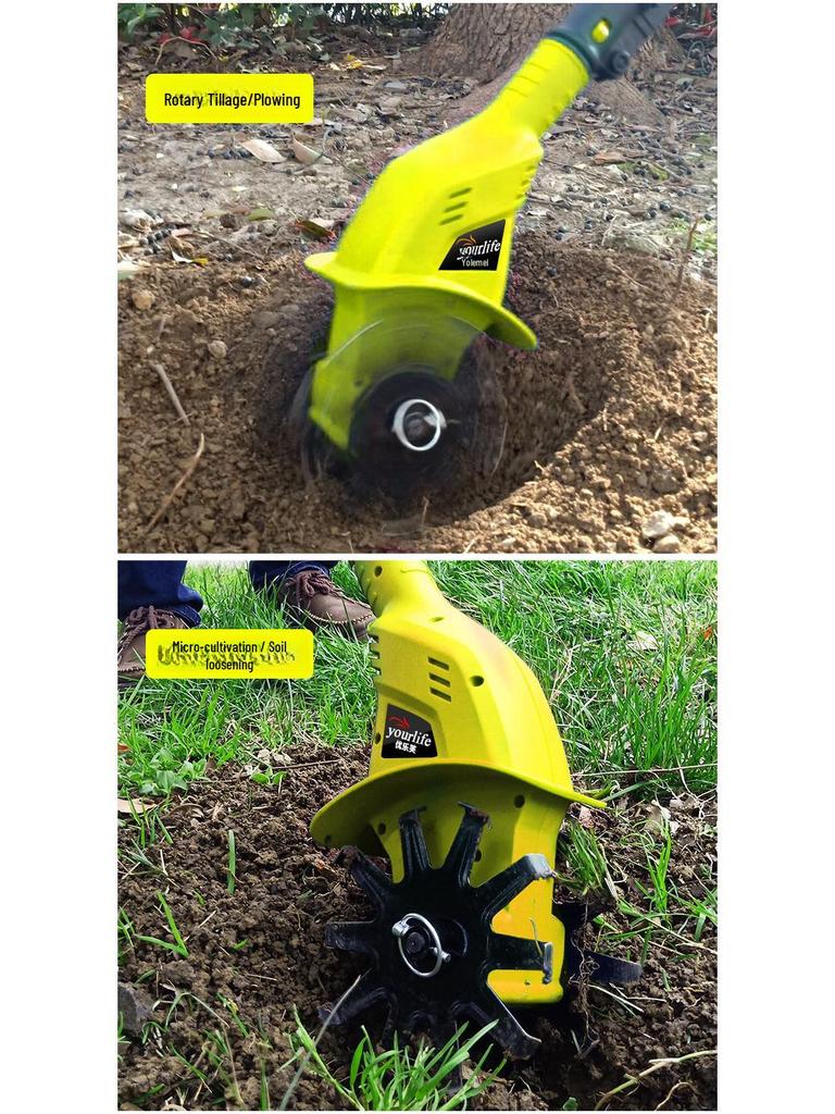 Youlefu Motoculteur Rotatif Électrique Portatif: Bêche à batterie au lithium compacte pour petits jardins