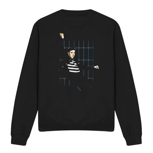 Elvis Presley Unisex Adult Blue Bars Sweatshirt