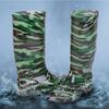 Winter Thickened Tall Soft Rubber Camouflage Rain Boots Antifreeze and Anti-skid Gaobang Water Shoes Warm Long Tube Construction Site Rain Shoes