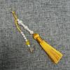 Faux Pearl Tassel Bag Charm With Retro Silver Butterfly Pendant Suitable For Handbags Backpacks Keys Hanfu Decoration