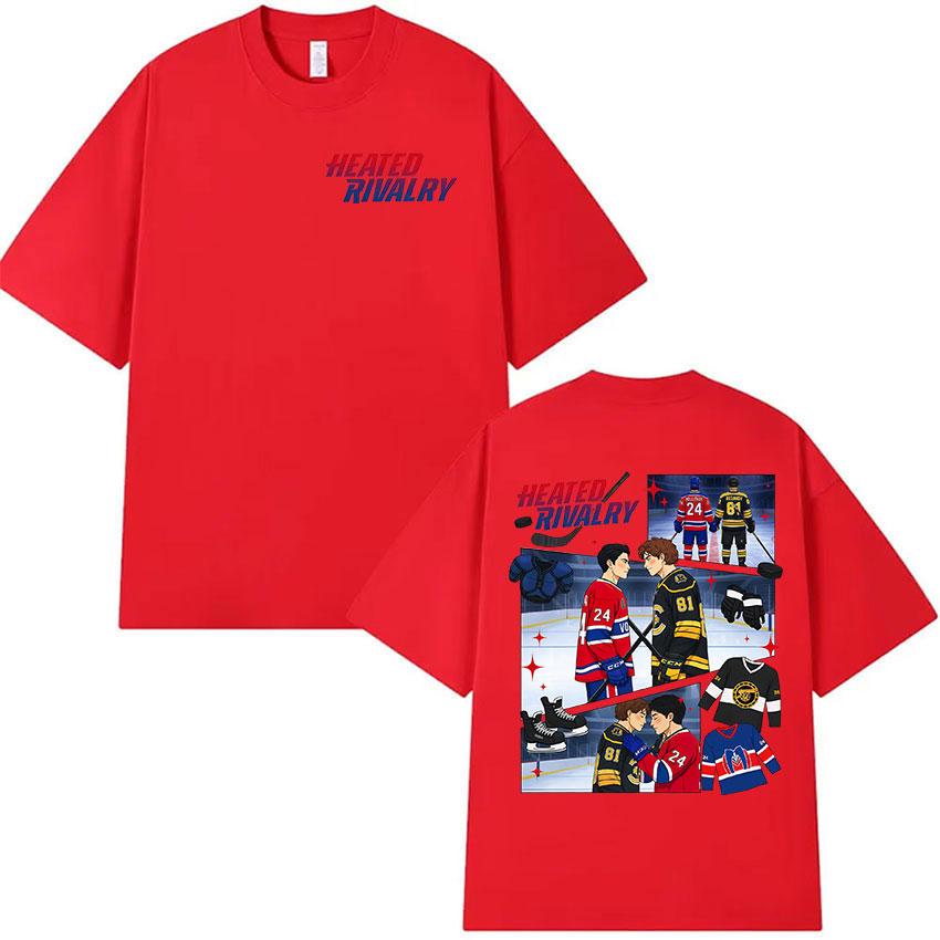 Разогретая вражда Шейн Холландер 24 Илья Розанов 81 Графические футболки Мужская Винтажная мода Хлопок Короткий рукав Футболка Уличная мода S