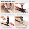 Cable Tie Fastener Stainlesss Steel Cable Tie Guns Metal Zips Tie Tightener for Fastening & Trimming Easy To Use