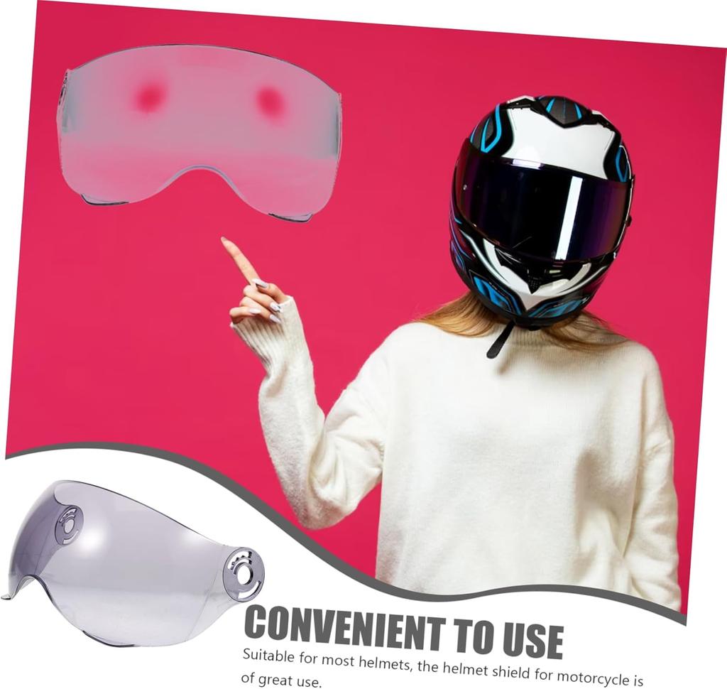 Motorbike Helmet Visor Lens Windproof Durable Replacement Lens Anti Scratch for Outdoor Motorcycle Helmet Visor Wind Shade Part