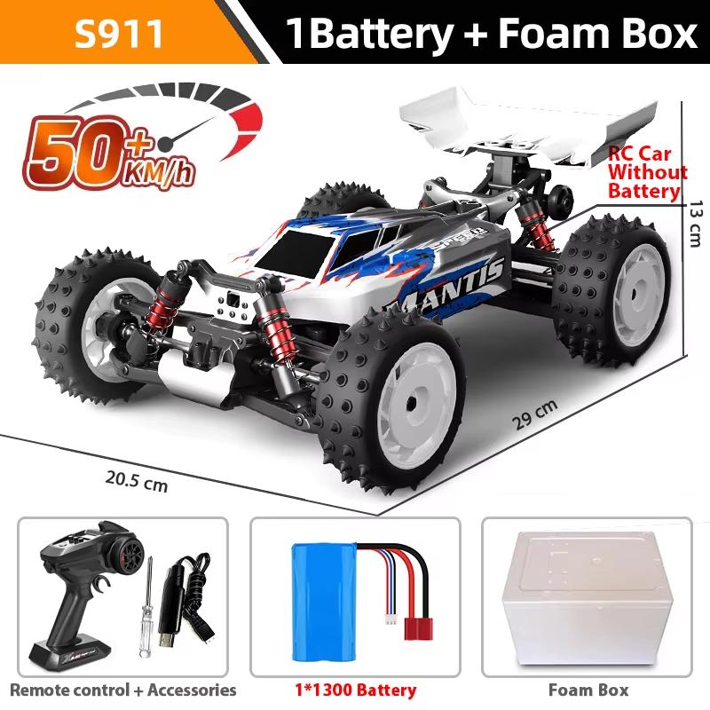 

Новый 1:16 70 км/ч бесщеточный радиоуправляемый автомобиль профессиональный 4WD электрический высокоскоростной внедорожный дистанционно управляемый дрифт игрушки для детей подарок для взрослых 2 battery синий