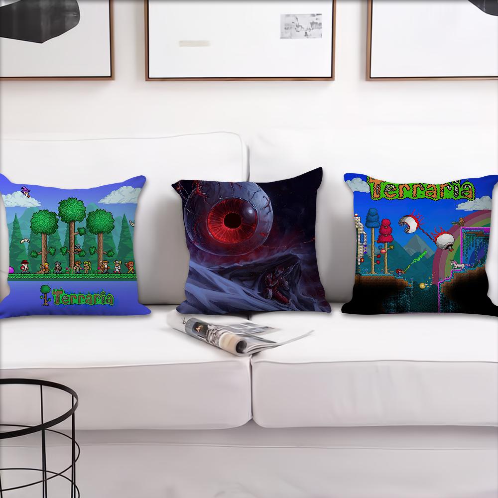 Spiel T-Terraria Kissenbezug Wohnzimmer Zuhause Sofa Büro Geschäft Abdeckung Druck Komfort Dekoration Nordische Schlichtheit