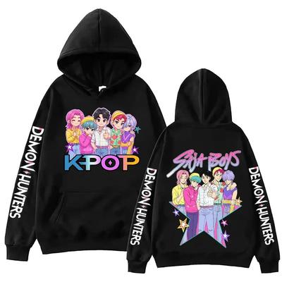 Anime Kpop Demon Hunter Saja Boy Printed Hoodie Men Women Fashion Casual Comfortable Autumn Winter Hoodie