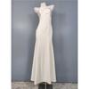 Export Single Lu's Sling Square Collar Smooth Fabric Elegance Beautiful Chest Wrap Temperament Banquet Socialite Adult Lady like Woman Dress