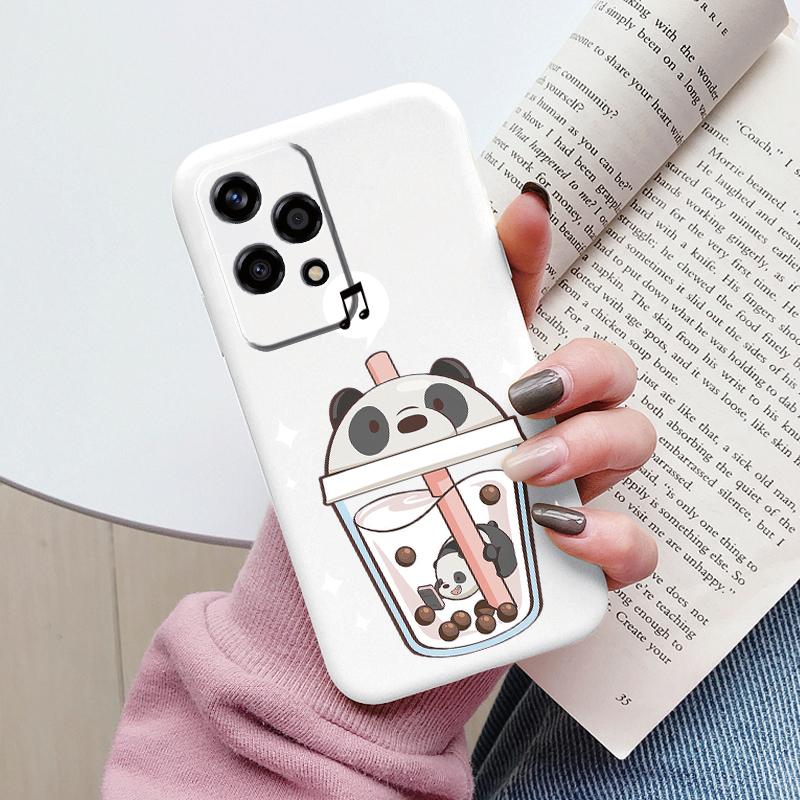 Beautiful Flowers For Honor 200 Lite Case Cute Heart Leopard Print Cover Soft Silicone Matte Protective Women Gilrs Back Fundas